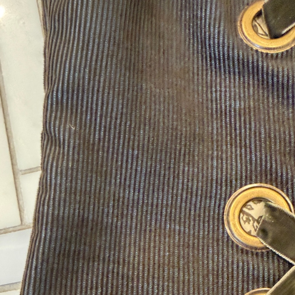 Corduroy Vest with Rabbit Fur Trim – Fully Lined - Picture 6 of 9